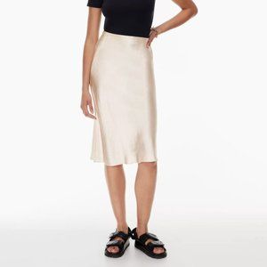 NWOT Aritzia | Babaton Satin Slip Midi Skirt